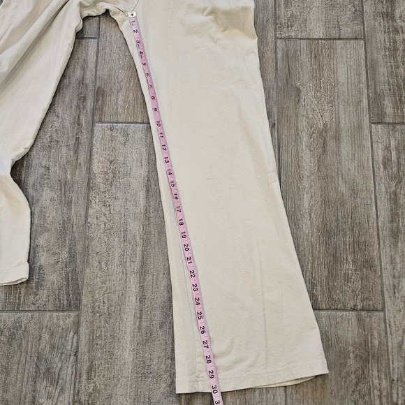 Talentless Women's French Terry Lounge Pants Size L Casual Lounge Comfort Cream - Picture 5 of 11